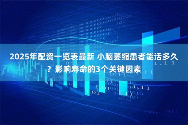 2025年配资一览表最新 小脑萎缩患者能活多久？影响寿命的3个关键因素